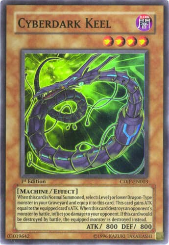 Cyberdark Keel - CDIP-EN003 Super Rare 1st Edition