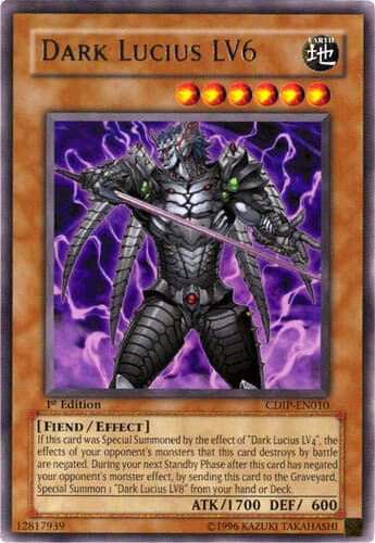 Dark Lucius LV6 - CDIP-EN010 Rare 1st Edition