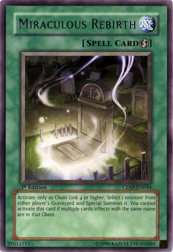 Miraculous Rebirth - CDIP-EN044 Ultimate Rare 1st Edition