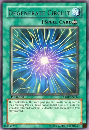 Degenerate Circuit - CDIP-EN047 Rare 1st Edition