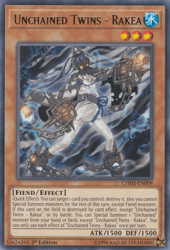 Unchained Twins - Rakea - CHIM-EN009 Rare 1st Edition