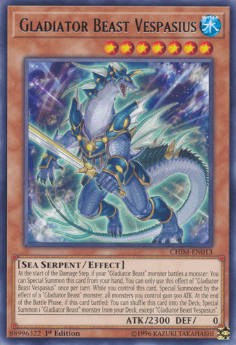 Gladiator Beast Vespasius - CHIM-EN013 Rare Unlimited