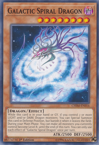Galactic Spiral Dragon - CHIM-EN016 Common 1st Edition