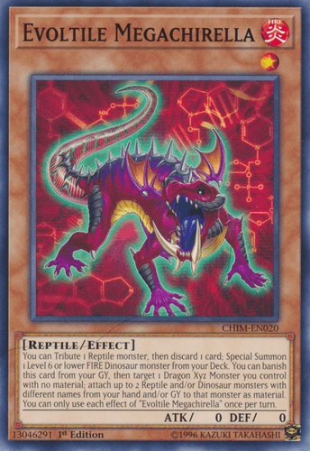 Evoltile Megachirella - CHIM-EN020 Common 1st Edition