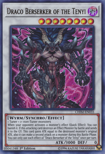 Draco Berserker of the Tenyi - CHIM-EN035 Ultra Rare 1st Edition