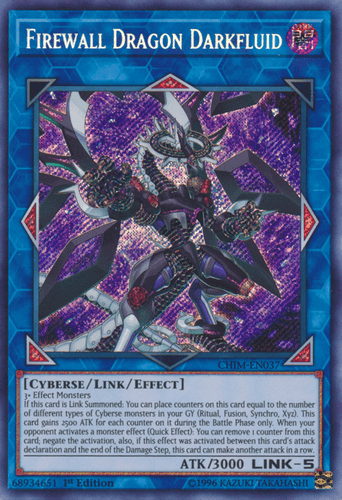 Firewall Dragon Darkfluid - CHIM-EN037 Secret Rare Unlimited