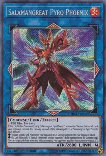 Salamangreat Pyro Phoenix - CHIM-EN039 Starlight Rare 1st Edition