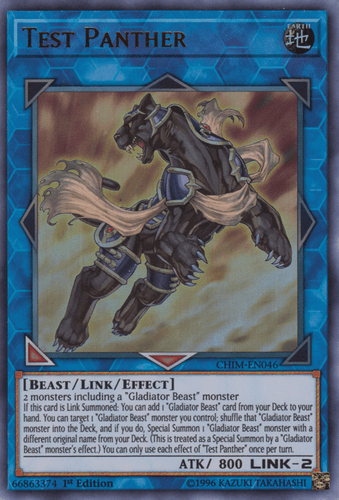 Test Panther - CHIM-EN046 Ultra Rare 1st Edition
