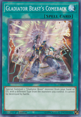 Gladiator Beast's Comeback - CHIM-EN056 Common 1st Edition