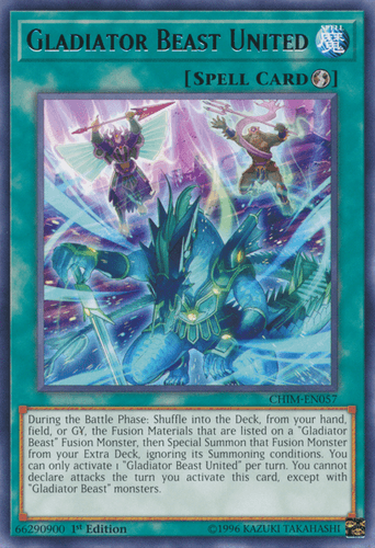 Gladiator Beast United - CHIM-EN057 Rare 1st Edition