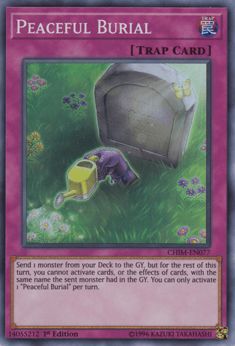 Peaceful Burial - CHIM-EN077 Super Rare 1st Edition