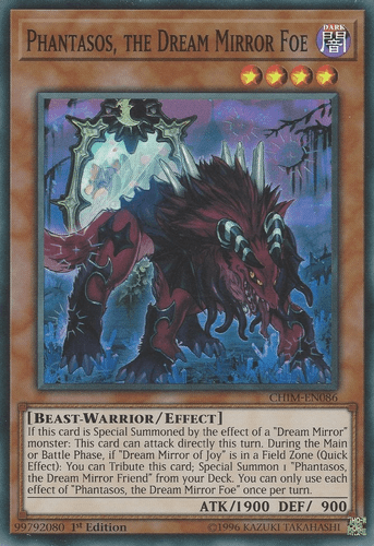 Phantasos, the Dream Mirror Foe - CHIM-EN086 Super Rare 1st Edition