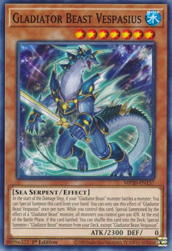Gladiator Beast Vespasius - CHIM-ENSP1 Ultra Rare Limited Edition