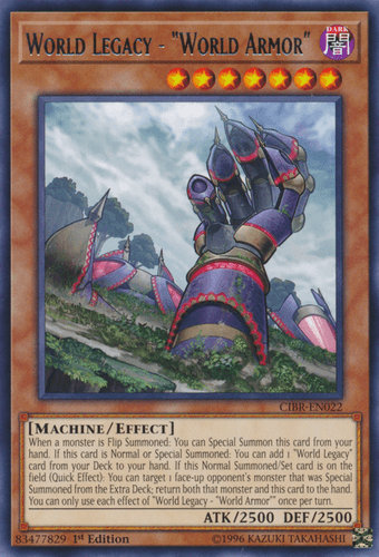 World Legacy - "World Armor" - CIBR-EN022 Rare Unlimited