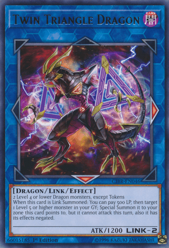 Twin Triangle Dragon - CIBR-EN046 Rare 1st Edition
