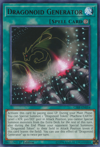 Dragonoid Generator - CIBR-EN054 Rare 1st Edition