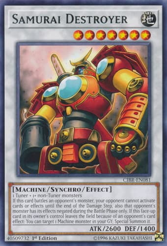 Samurai Destroyer - CIBR-EN081 Rare 1st Edition