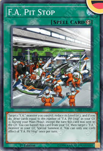 F.A. Pit Stop - CIBR-EN089 Common 1st Edition