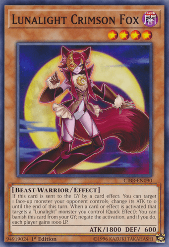 Lunalight Crimson Fox - CIBR-EN090 Common 1st Edition
