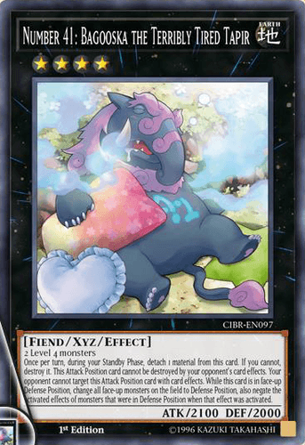 Number 41: Bagooska the Terribly Tired Tapir - CIBR-EN097 Super Rare 1st Edition