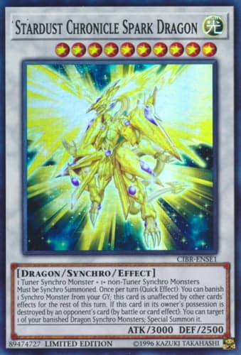 Stardust Chronicle Spark Dragon - CIBR-ENSE1 Super Rare Limited Edition