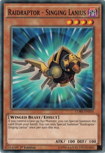 Raidraptor - Singing Lanius - CORE-EN014 Common 1st Edition