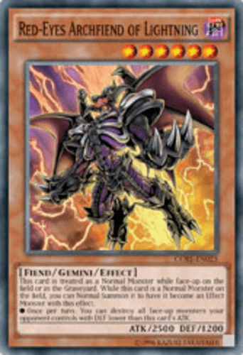 Red-Eyes Archfiend of Lightning - CORE-EN023 Super Rare 1st Edition