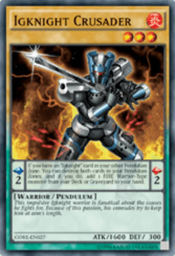 Igknight Crusader - CORE-EN027 Super Rare 1st Edition