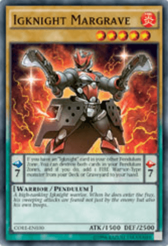 Igknight Margrave - CORE-EN030 Common 1st Edition