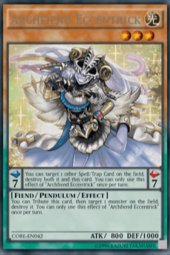 Archfiend Eccentrick - CORE-EN042 Secret Rare 1st Edition
