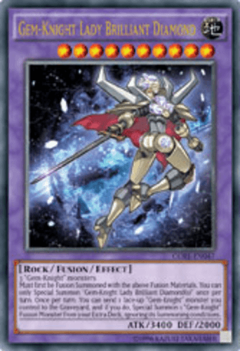 Gem-Knight Lady Brilliant Diamond - CORE-EN047 Ultra Rare 1st Edition