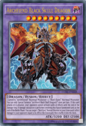 Archfiend Black Skull Dragon - CORE-EN048 Ultimate Rare 1st Edition