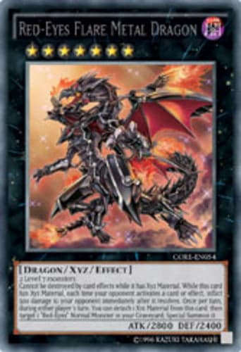 Red-Eyes Flare Metal Dragon - CORE-EN054 Ultimate Rare 1st Edition
