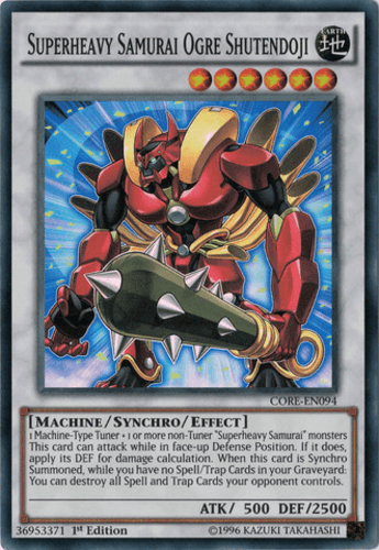 Superheavy Samurai Ogre Shutendoji - CORE-EN094 Super Rare 1st Edition