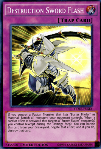 Destruction Sword Flash - CORE-ENSE4 Super Rare Limited Edition
