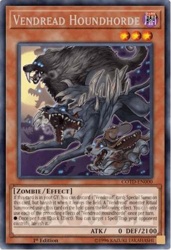 Vendread Houndhorde - COTD-EN000 Rare Unlimited