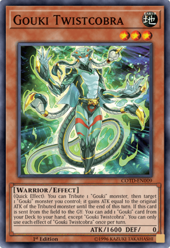 Gouki Twistcobra - COTD-EN009 Super Rare Unlimited