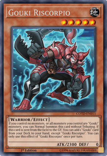 Gouki Riscorpio - COTD-EN011 Rare Unlimited