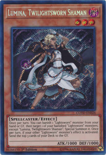 Lumina, Twilightsworn Shaman - COTD-EN026 Secret Rare Unlimited