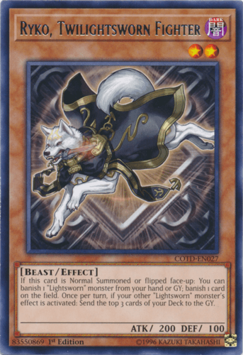 Ryko, Twilightsworn Fighter - COTD-EN027 Rare Unlimited