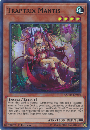 Traptrix Mantis - COTD-EN030 Super Rare 1st Edition