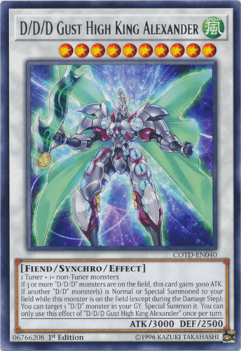 D/D/D Gust High King Alexander - COTD-EN040 Rare Unlimited