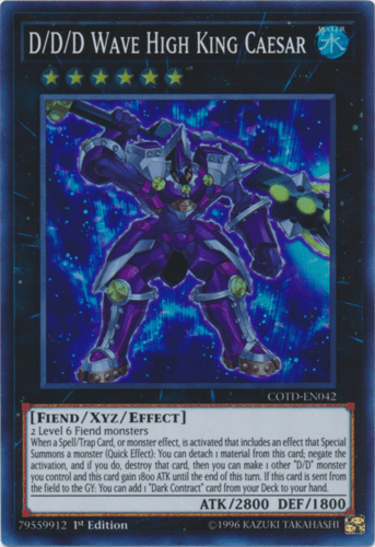 D/D/D Wave High King Caesar - COTD-EN042 Super Rare 1st Edition
