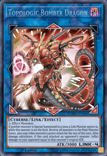 Topologic Bomber Dragon - COTD-EN046 Secret Rare 1st Edition