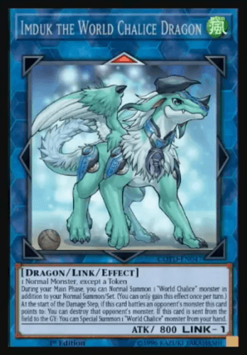 Imduk the World Chalice Dragon - COTD-EN047 Rare Unlimited