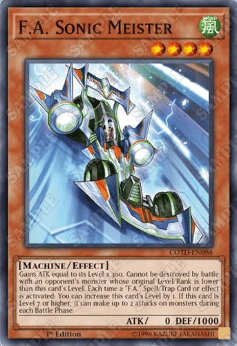 F.A. Sonic Meister - COTD-EN086 Common 1st Edition