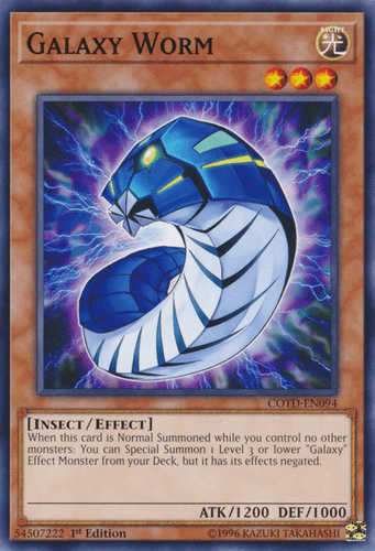 Galaxy Worm - COTD-EN094 Common 1st Edition