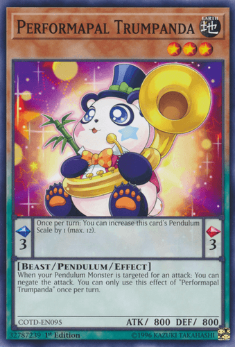 Performapal Trumpanda - COTD-EN095 Common 1st Edition