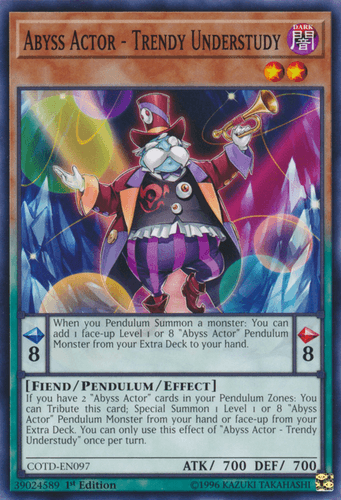 Abyss Actor - Trendy Understudy - COTD-EN097 Common 1st Edition