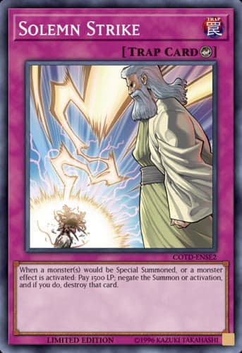 Solemn Strike - COTD-ENSE2 Super Rare Limited Edition